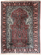 שטיח קשמיר עתיק 01 ורוד 153*94 | KASHMIR