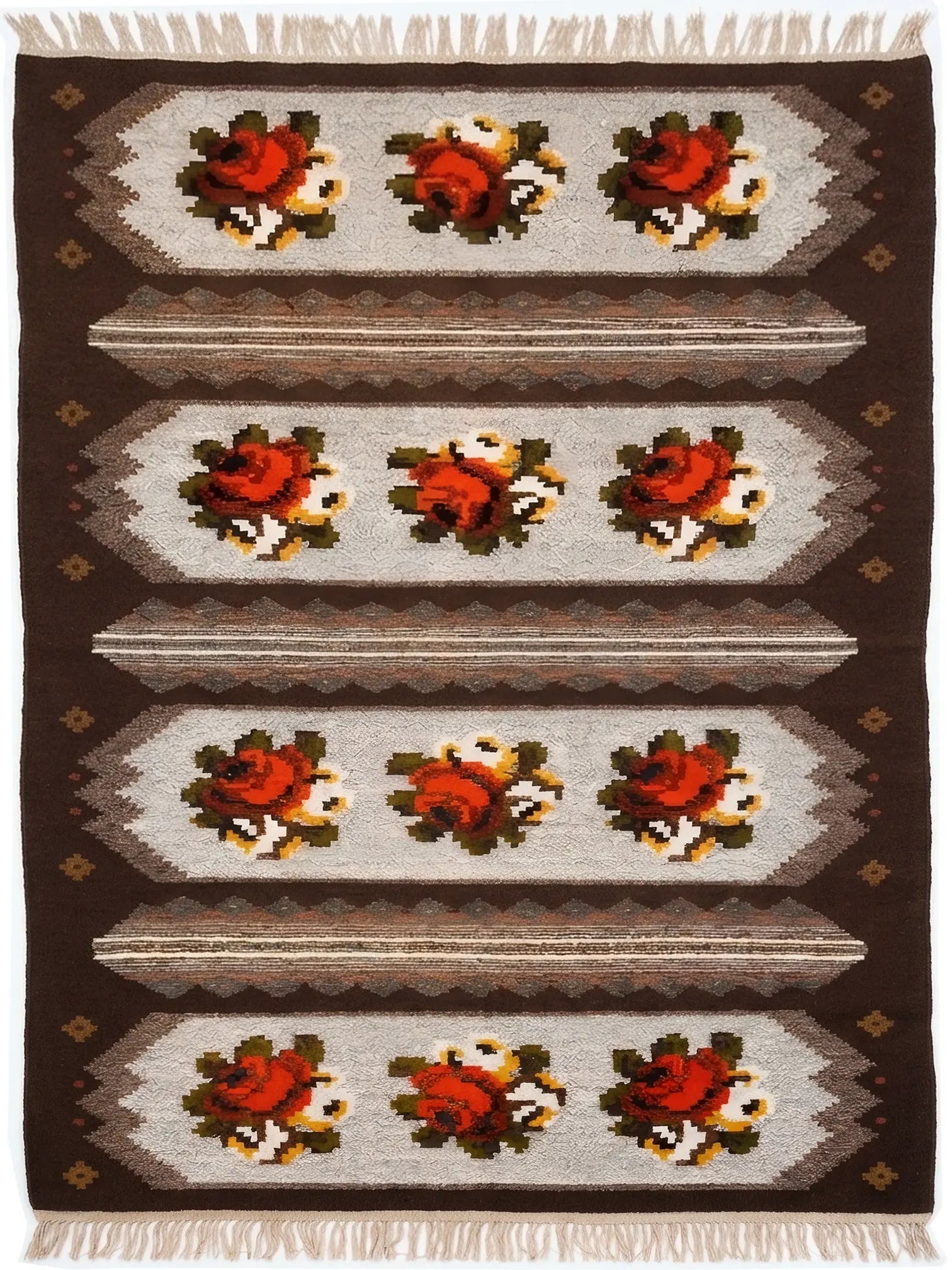שטיח קילים מולדובי 01 חום צבעוני 275*157 | KILIM