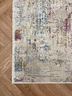 שטיח קנבס אבסטרקט 127 03 בז'/צבעוני | CANVAS