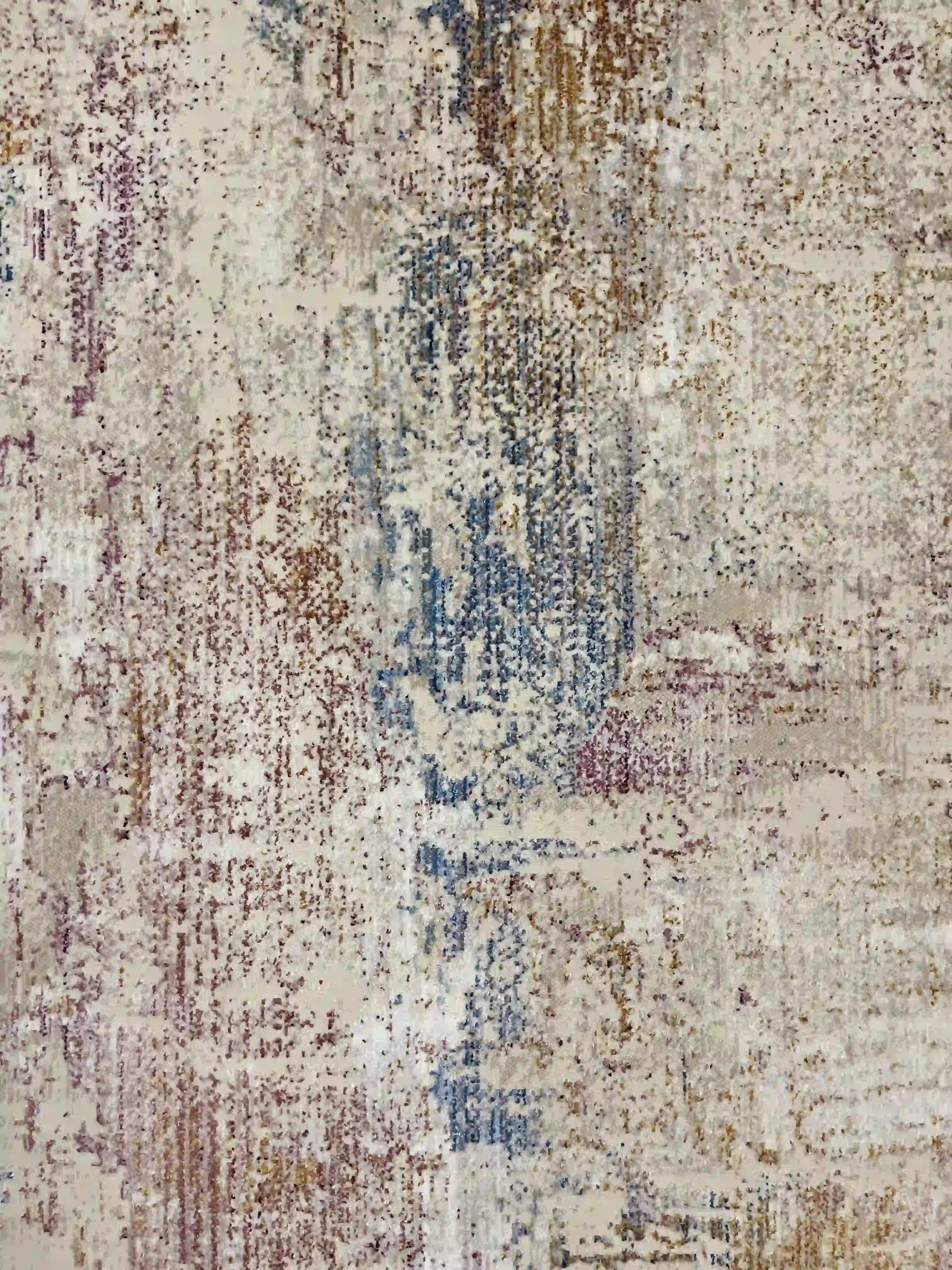 שטיח קנבס אבסטרקט 127 03 בז'/צבעוני | CANVAS