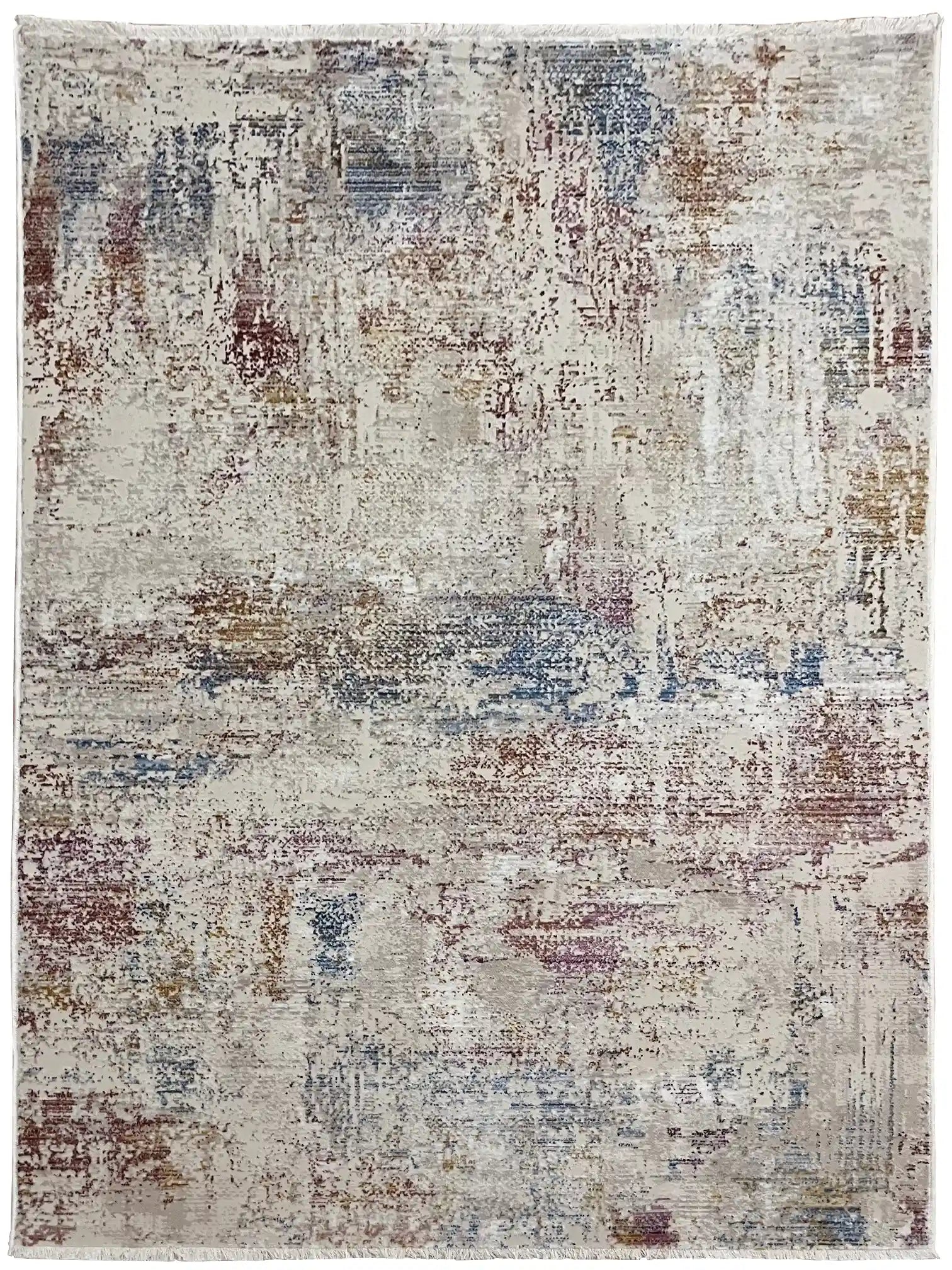 שטיח קנבס אבסטרקט 127 03 בז'/צבעוני | CANVAS