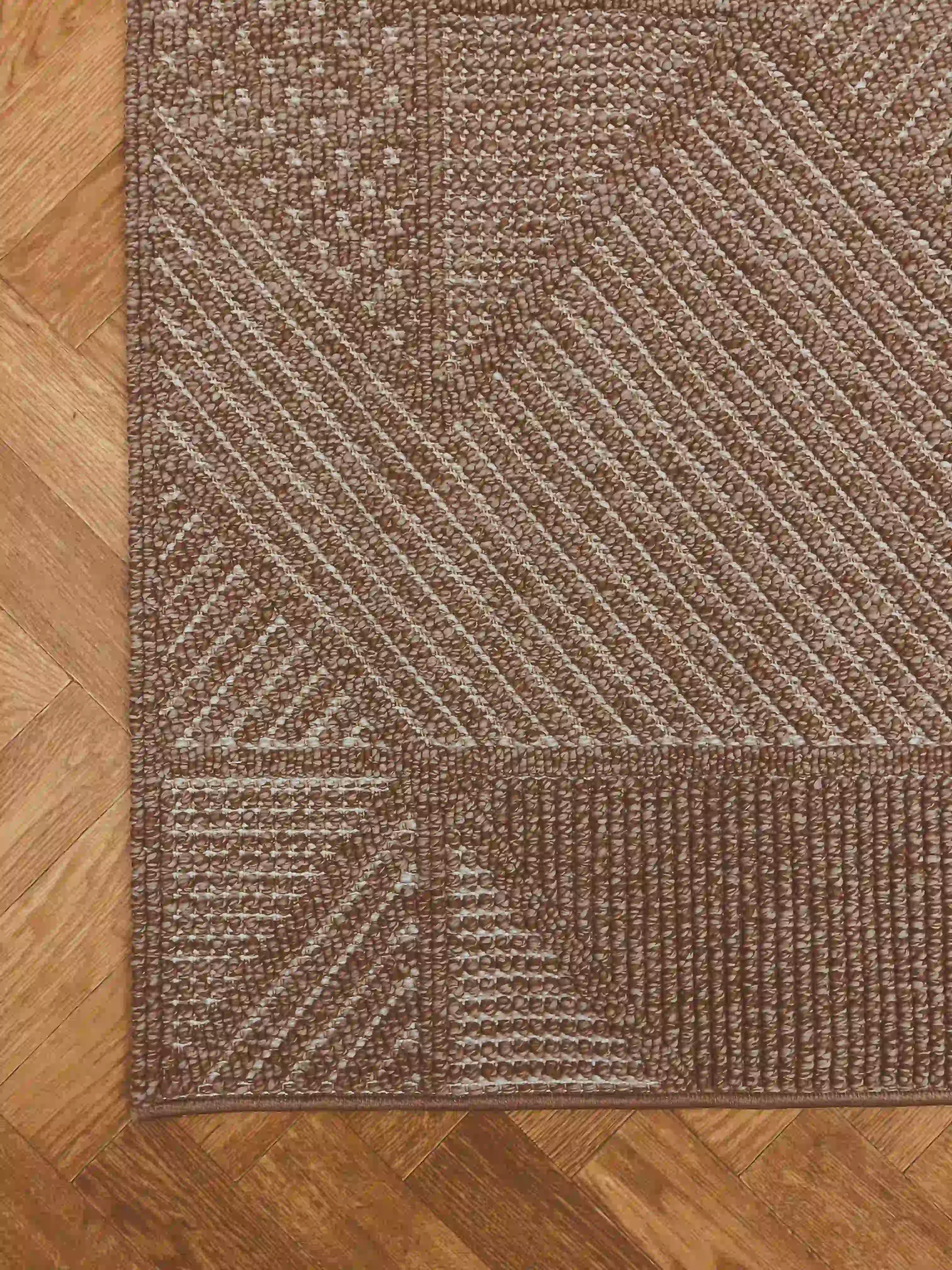 שטיח וויב לולאות 268 01 בז'/חום | WEAVE