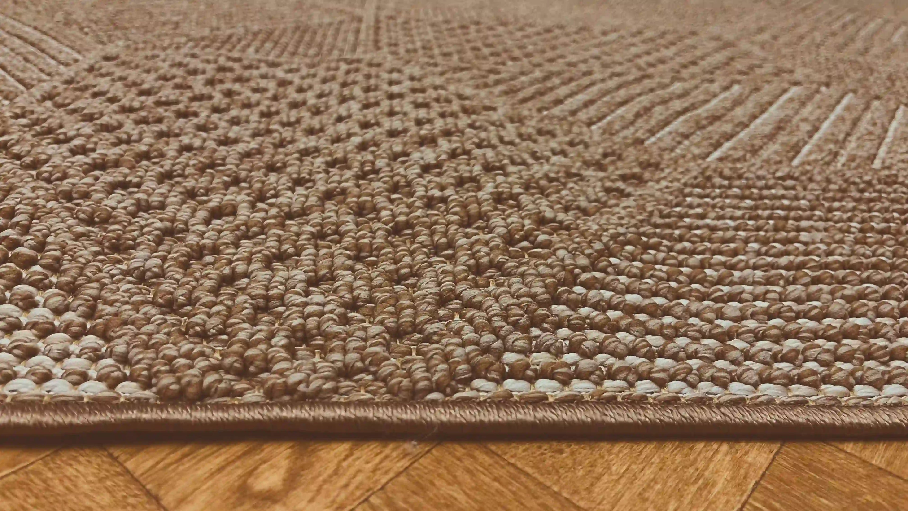 שטיח וויב לולאות 268 01 בז'/חום | WEAVE