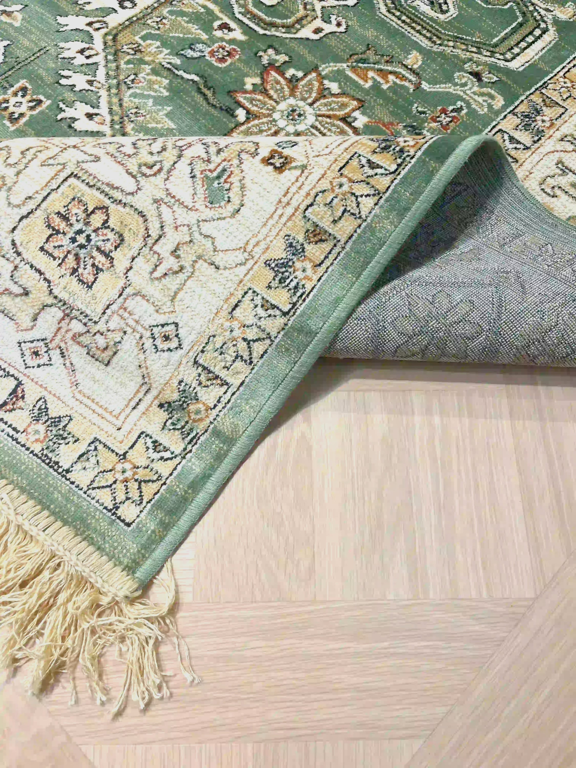 שטיח וינטג' משי 639 05 ירוק | SILK