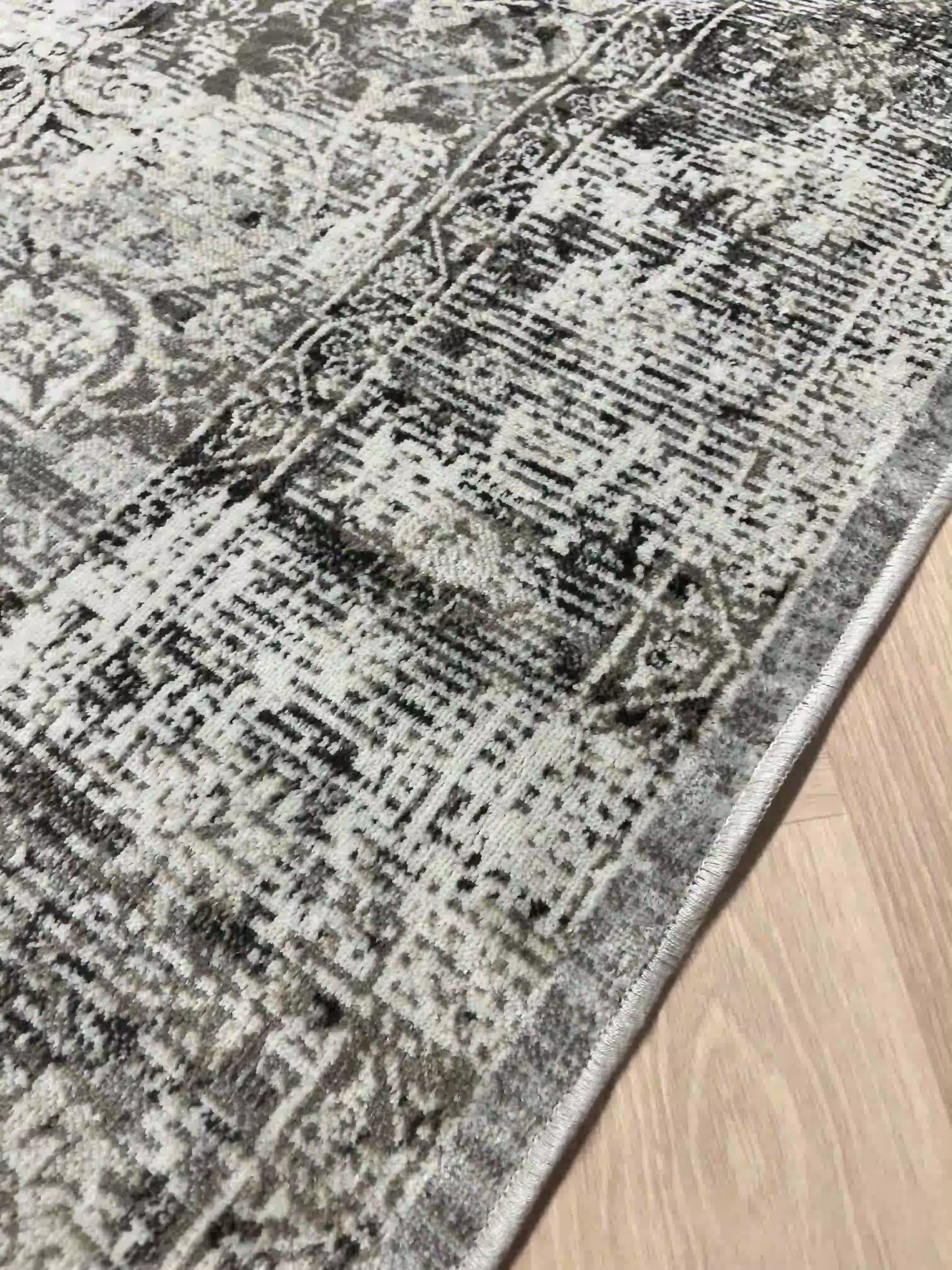 שטיח וינטג' משי 639 06 אפור | SILK