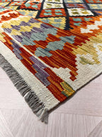 שטיח קילים 674 קרם/צבעוני  298*202 KILIM