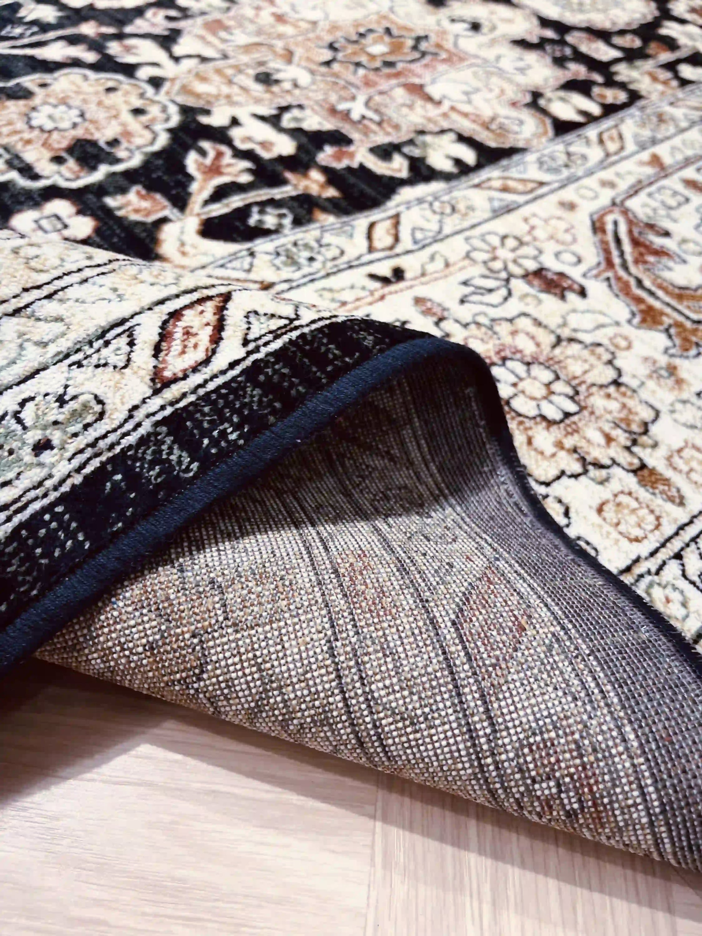 שטיח וינטג' משי 639 01 כחול כהה | SILK