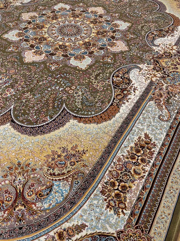 שטיח טהרן 636 ירוק | TEHRAN