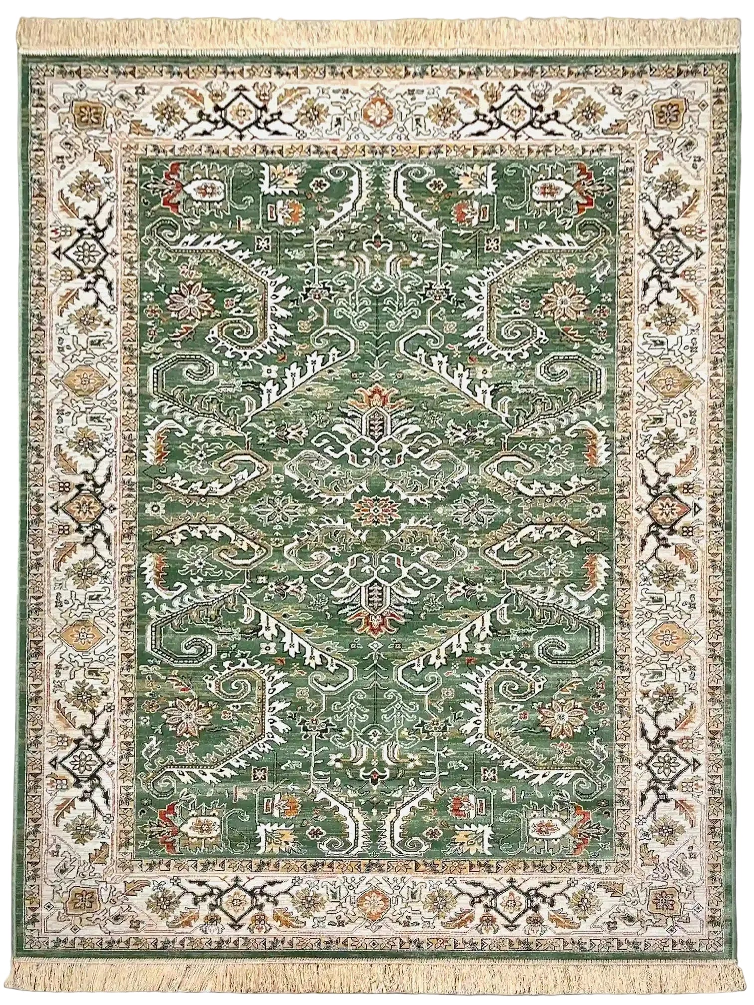 שטיח וינטג' משי 639 05 ירוק | SILK