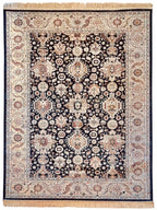 שטיח וינטג' משי 639 01 כחול כהה | SILK