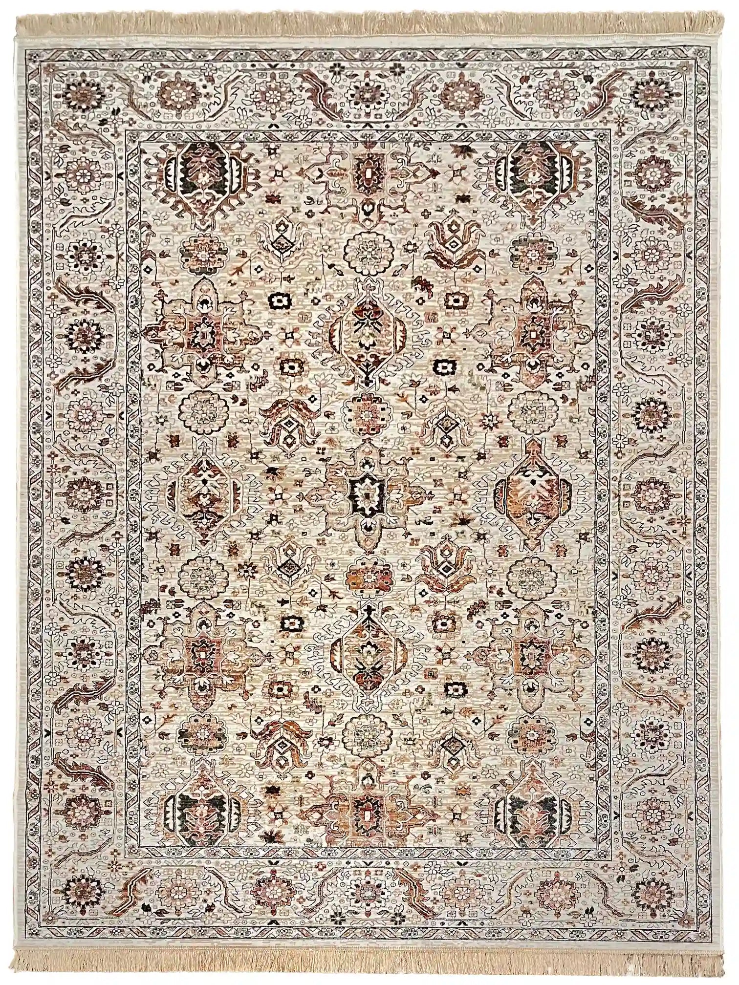 שטיח וינטג' משי 639 04 בז' | SILK