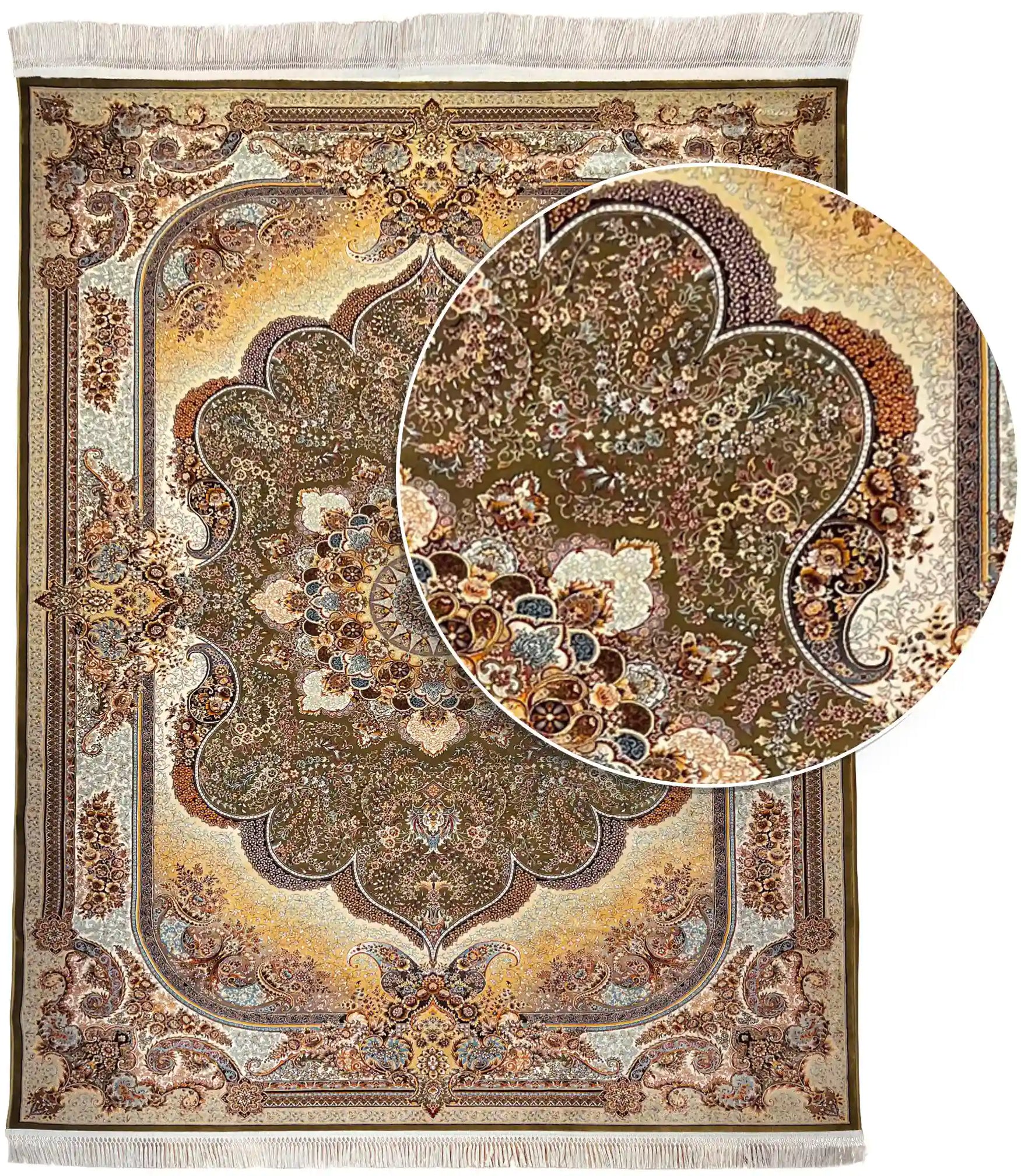 שטיח טהרן 636 ירוק | TEHRAN