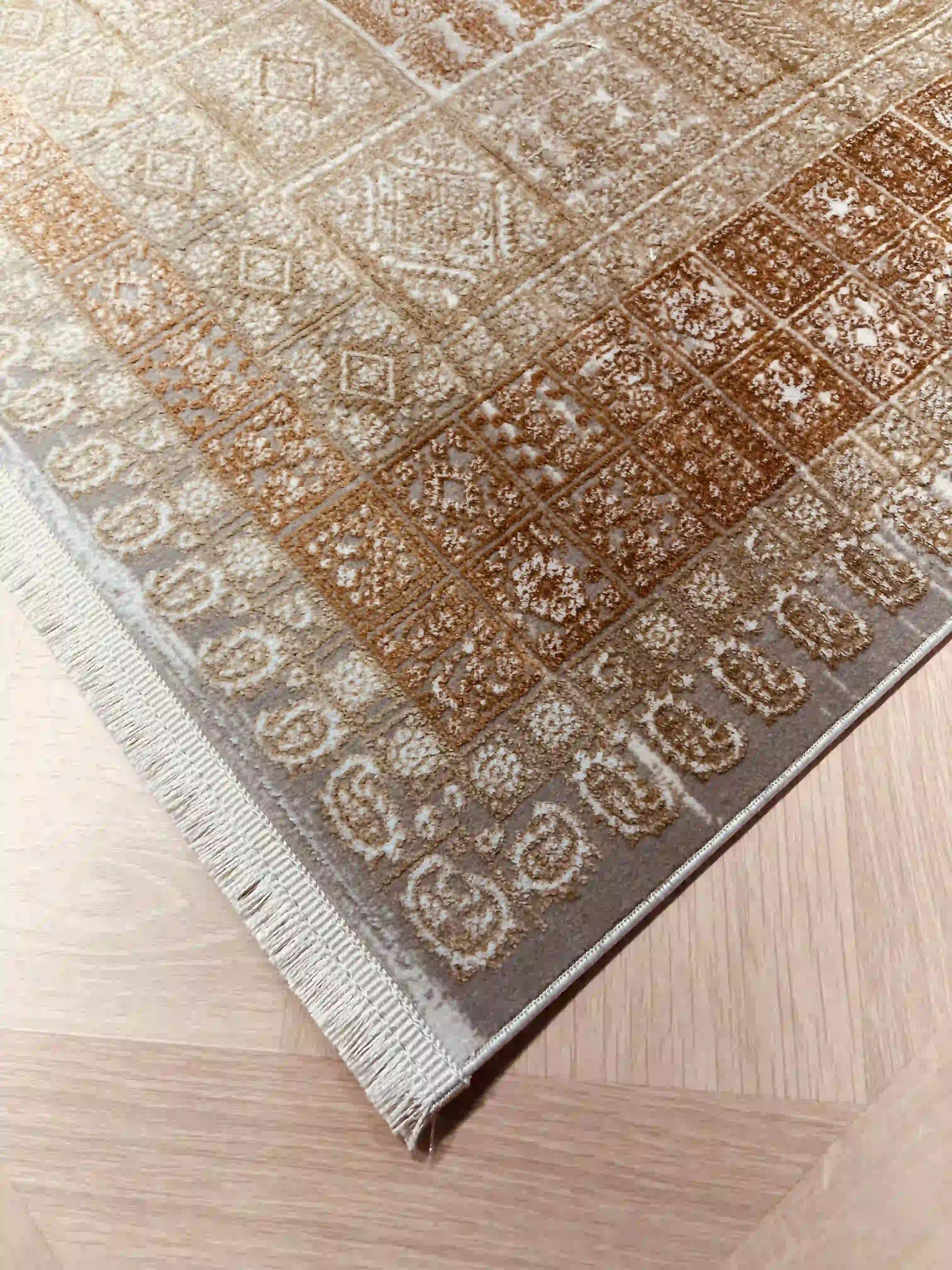 שטיח בוטיק 416 כתום/בז' | BOUTIQUE