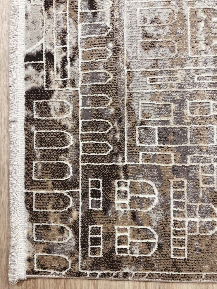 שטיח מודרני בז'/חום 161 | OLD CITY