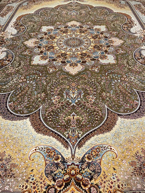 שטיח טהרן 636 ירוק | TEHRAN