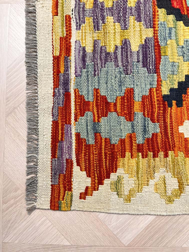 שטיח קילים 674 קרם/צבעוני  298*202 KILIM