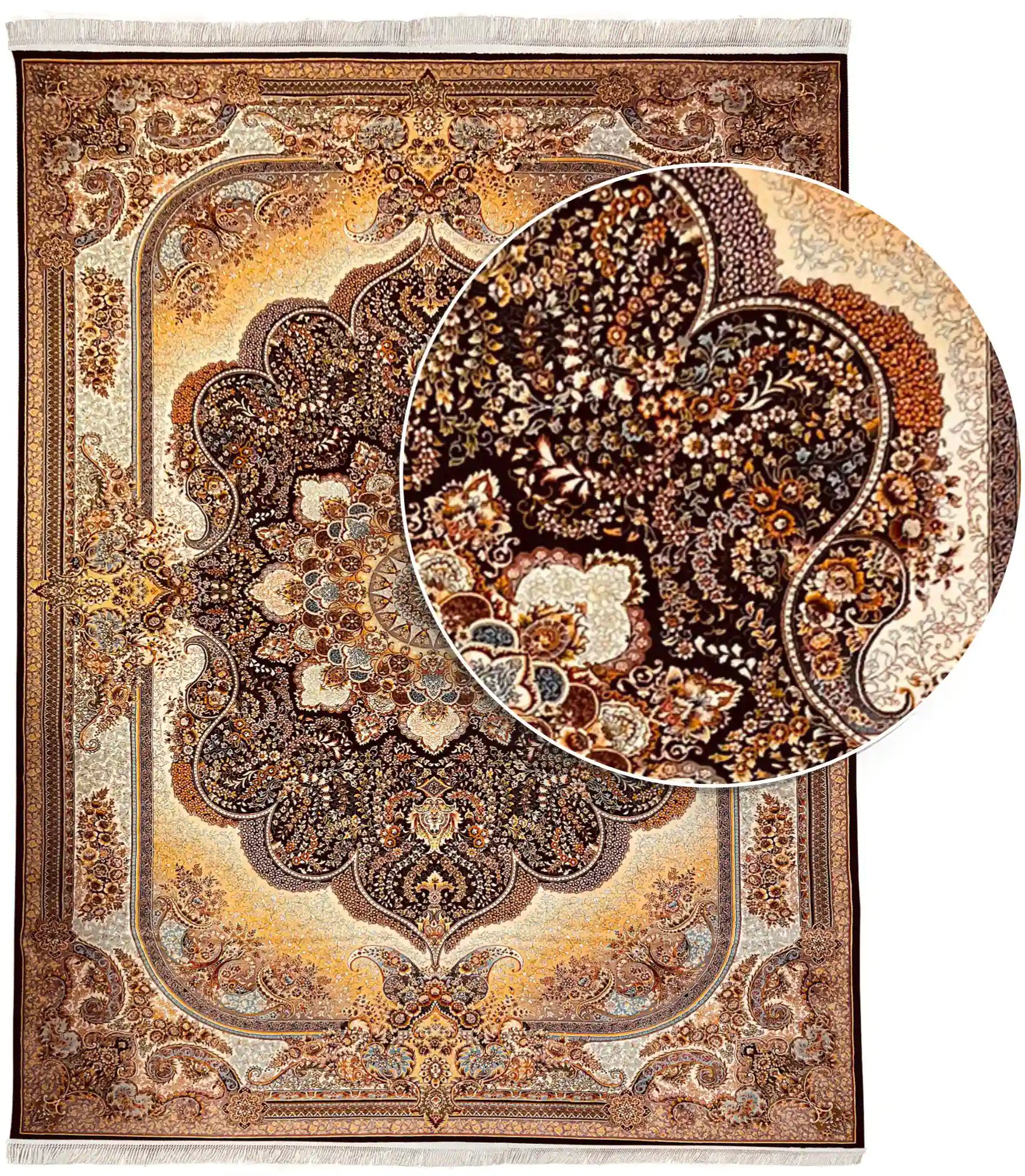 שטיח טהרן 634 בז'/שחור | TEHRAN
