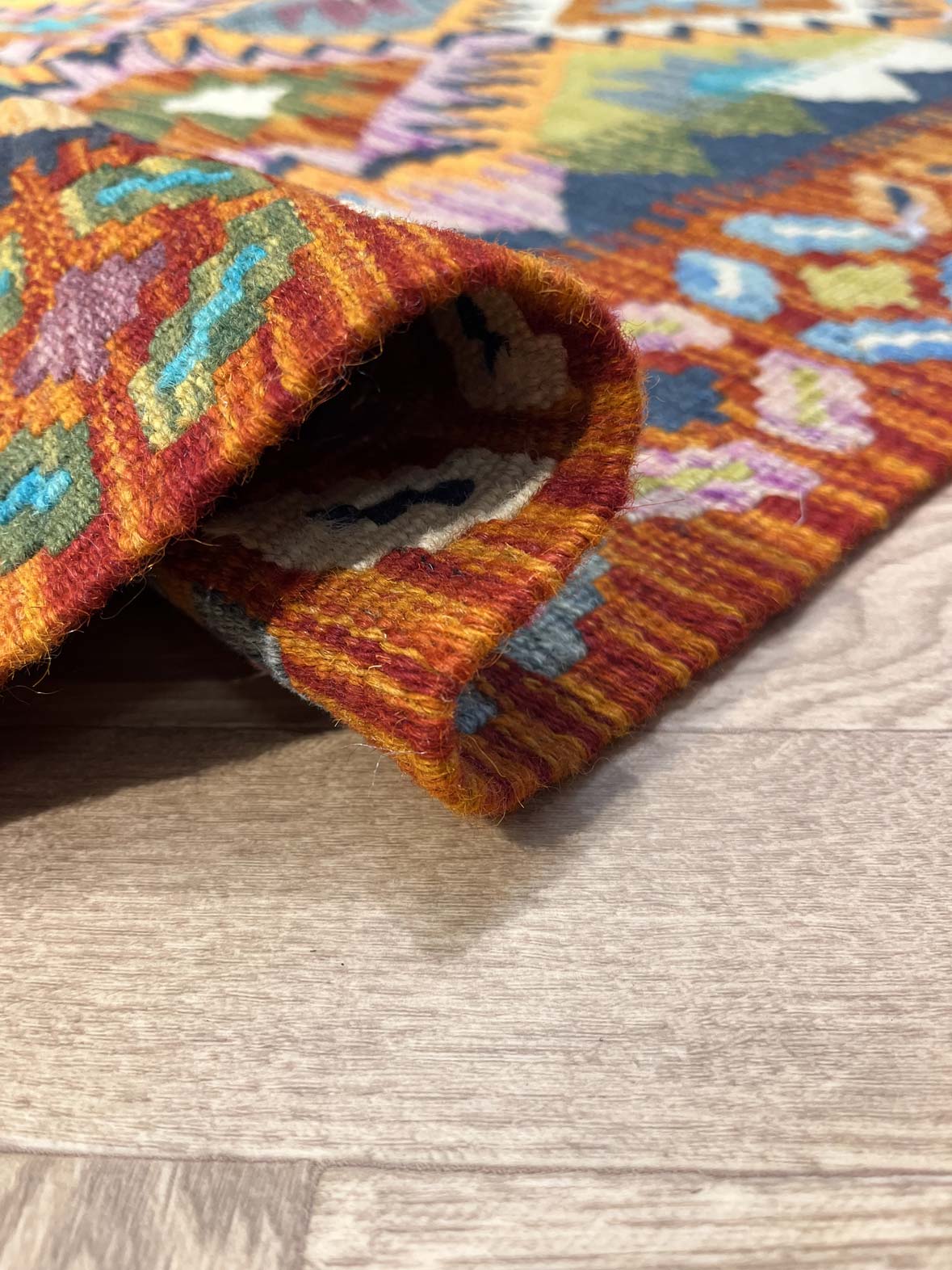 שטיח קילים 663 כתום/צבעוני 177*102 | KILIM
