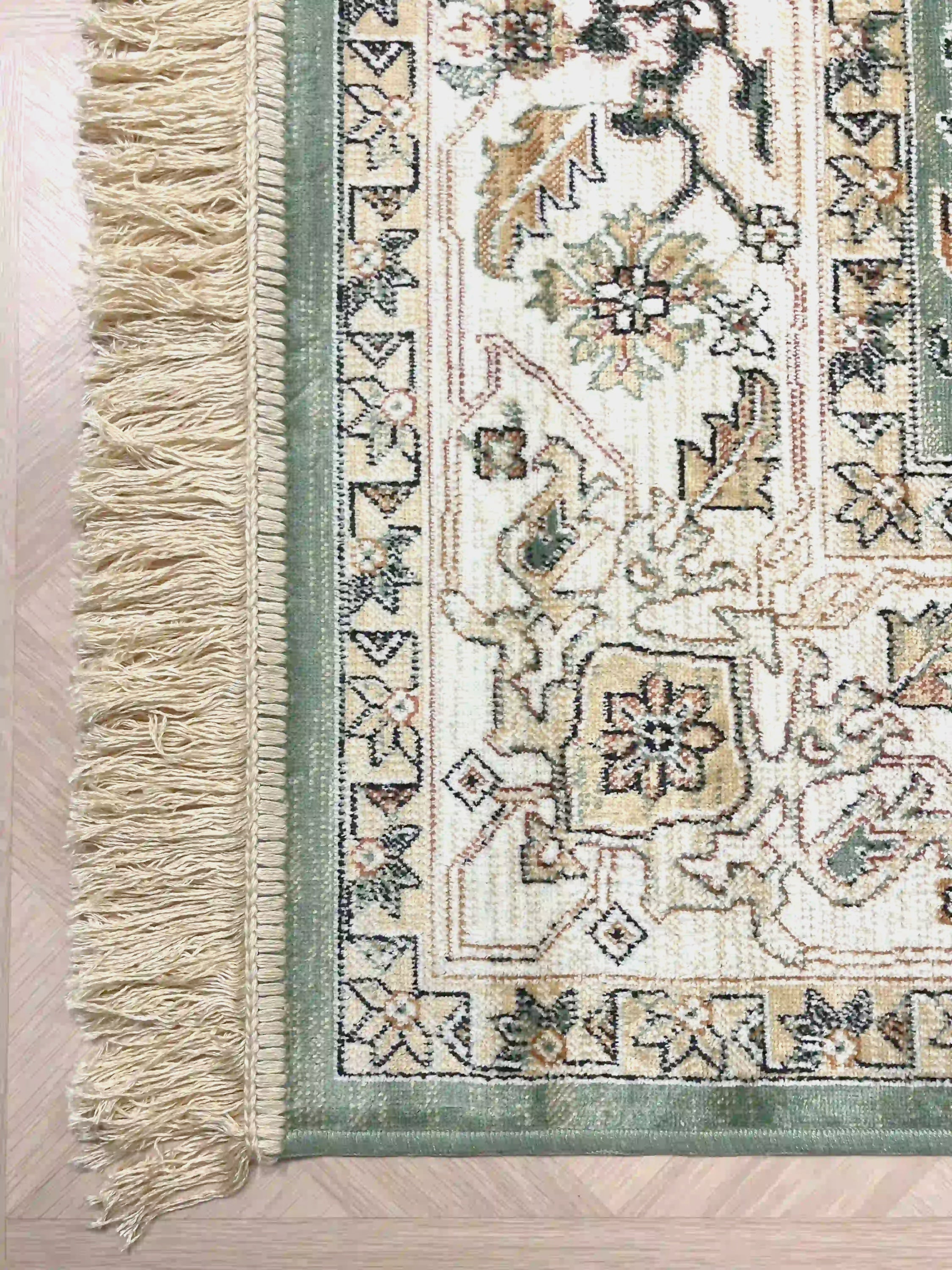 שטיח וינטג' משי 639 05 ירוק | SILK