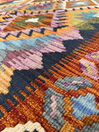 שטיח קילים 663 כתום/צבעוני 177*102 | KILIM