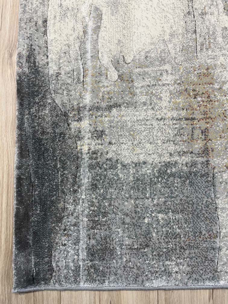 שטיח בריסל אפור/כתום 864 | BRUSSEL
