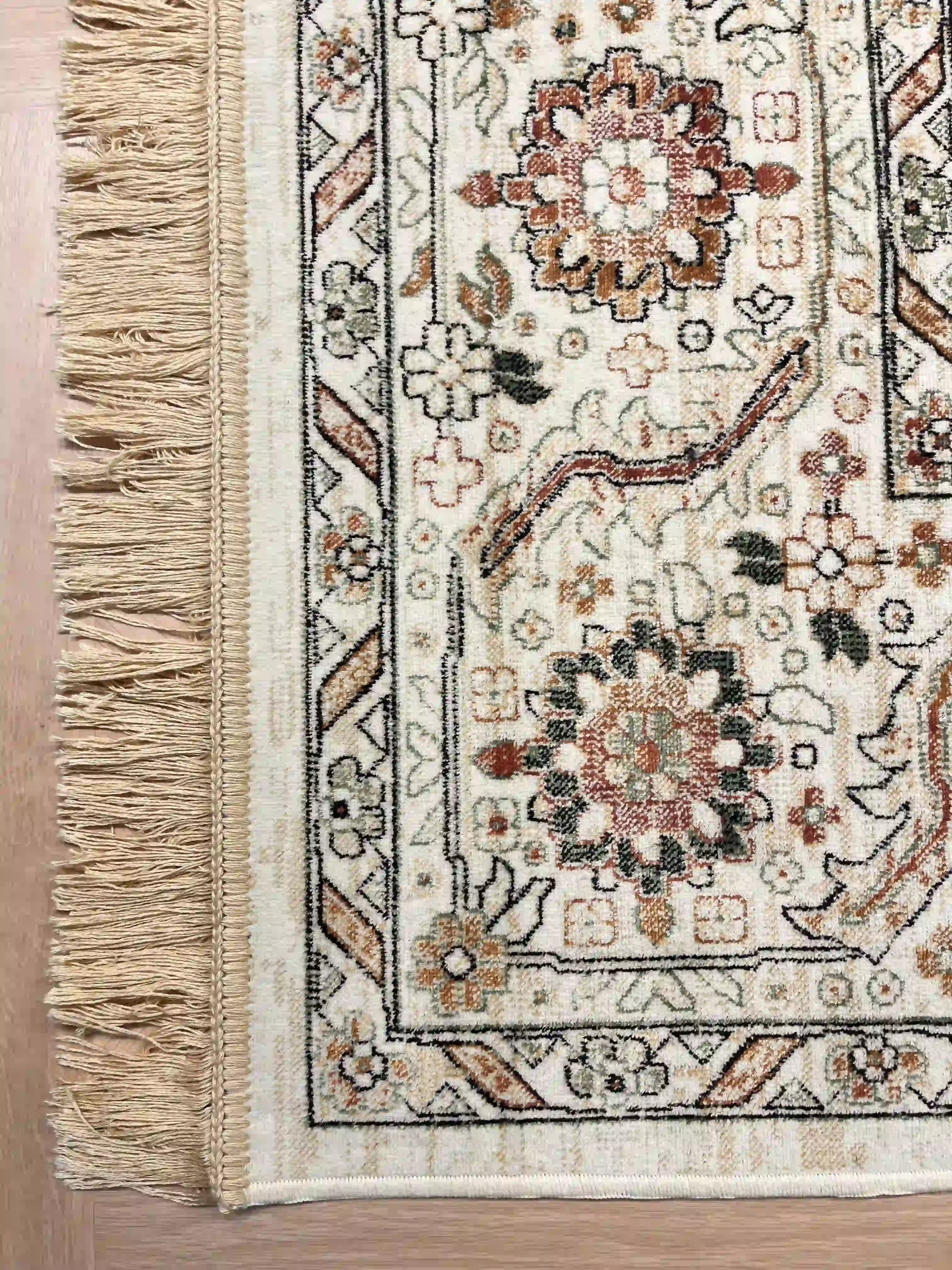 שטיח וינטג' משי 639 04 בז' | SILK