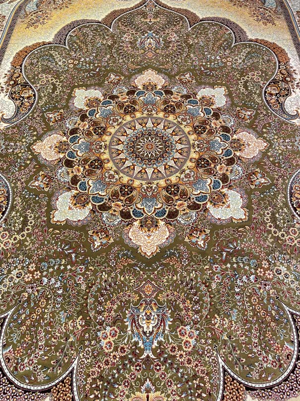 שטיח טהרן 636 ירוק | TEHRAN