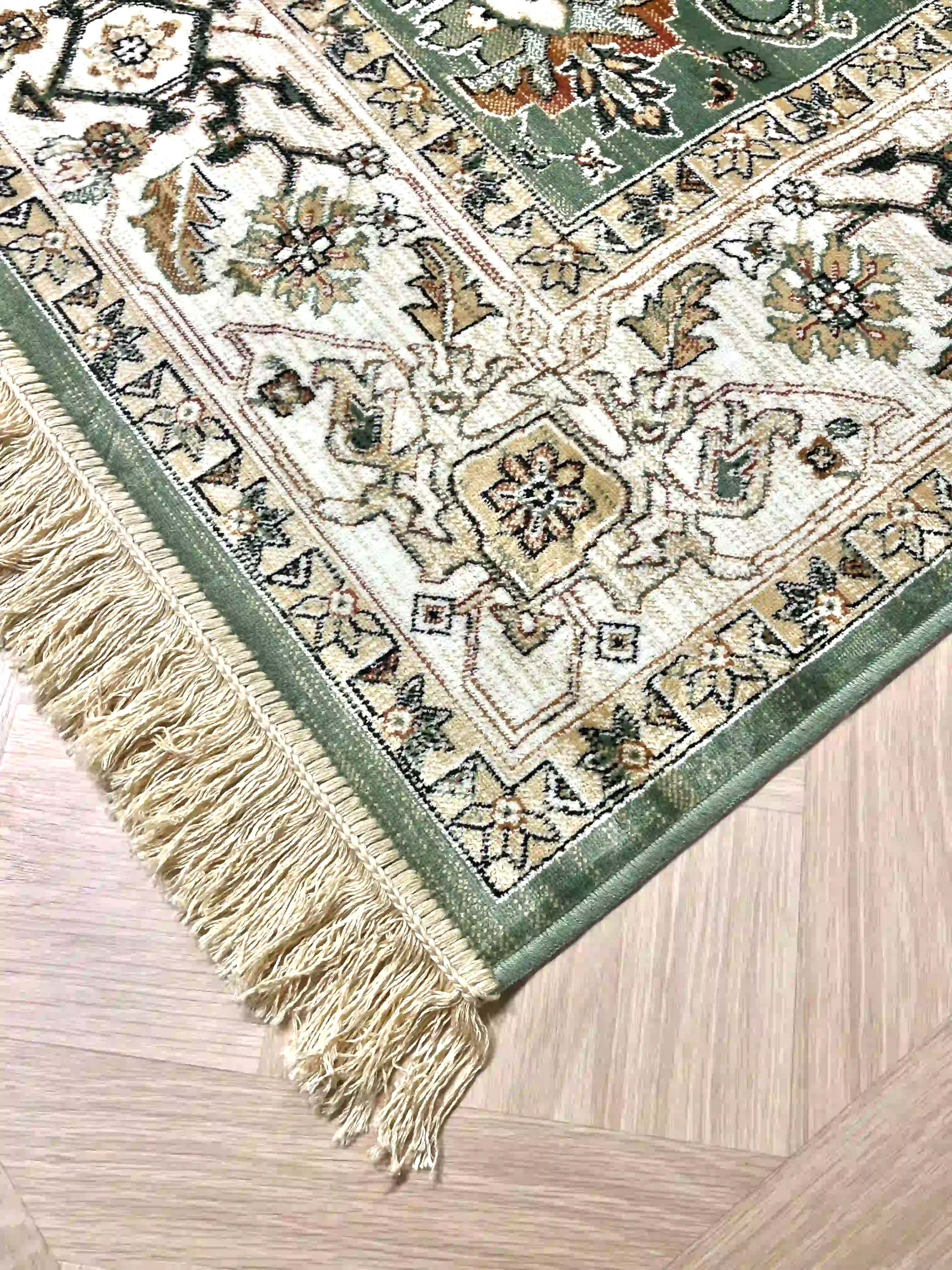 שטיח וינטג' משי 639 05 ירוק | SILK