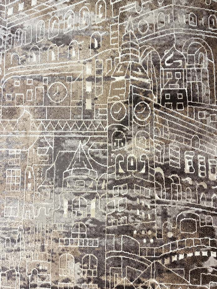 שטיח מודרני בז'/חום 161 | OLD CITY