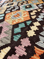 שטיח קילים 673 חום-קפה/צבעוני  297*204 | KILIM