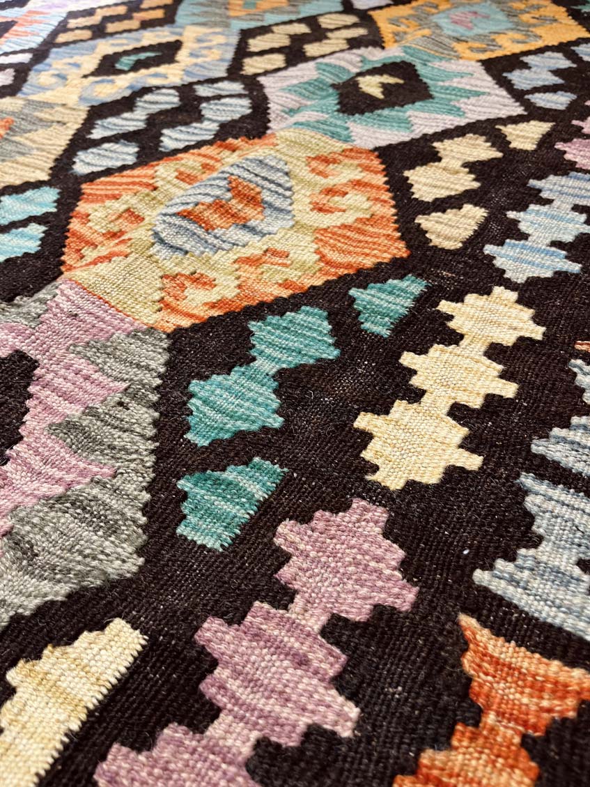 שטיח קילים 673 חום-קפה/צבעוני  297*204 | KILIM