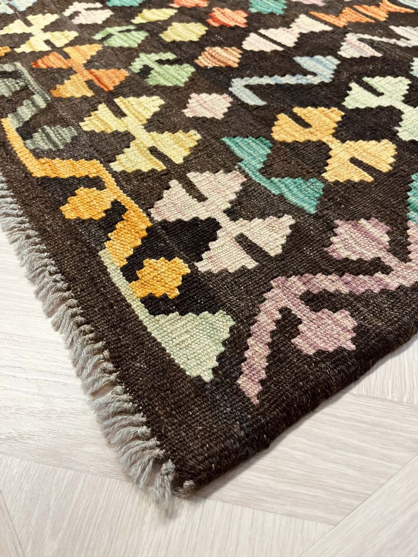 שטיח קילים 673 חום-קפה/צבעוני  297*204 | KILIM