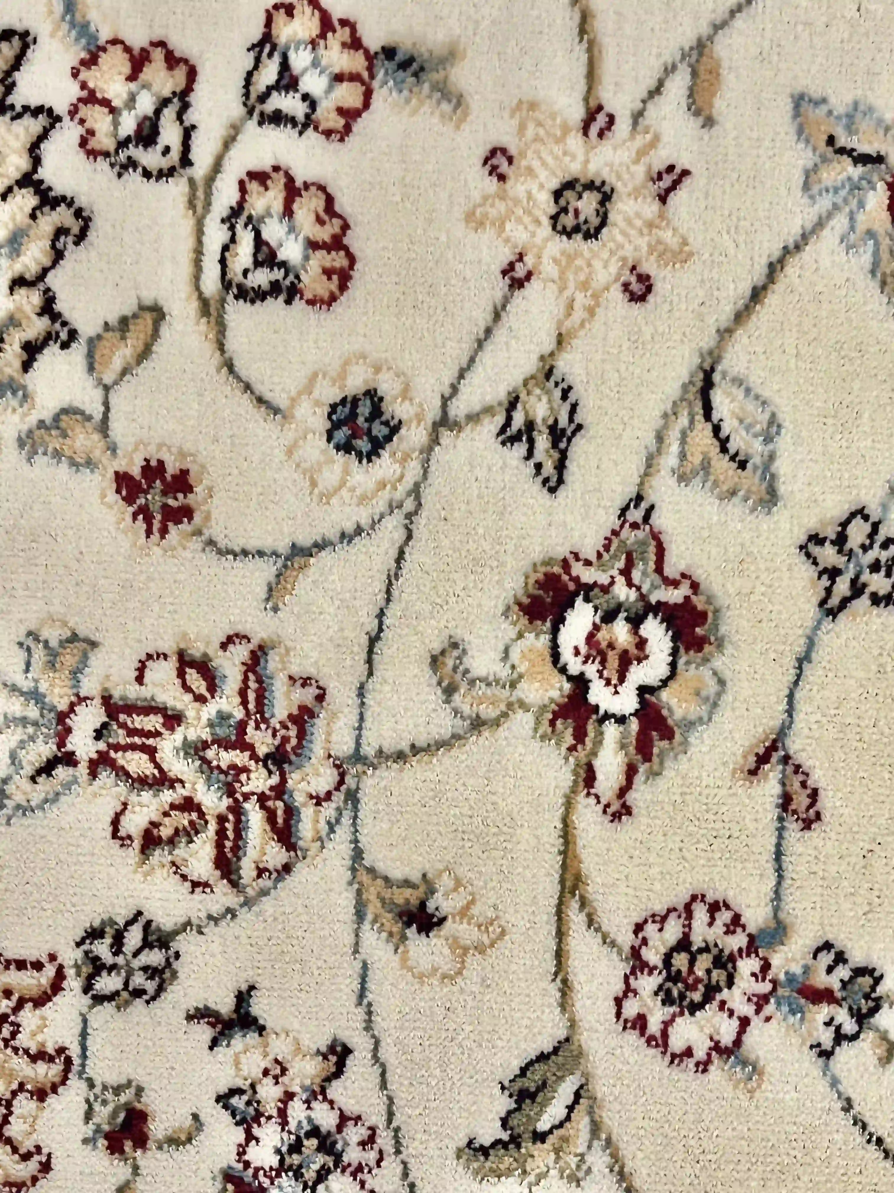 שטיח מסגרת דגם פרסי משי 639 07 אדום/בז' | SILK