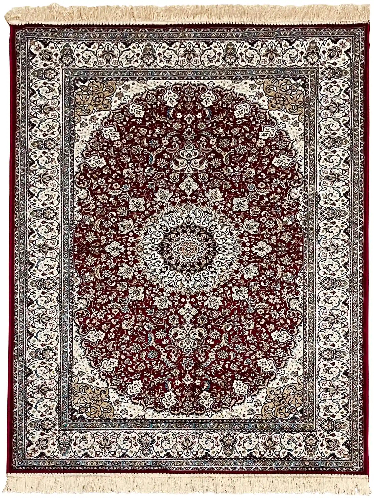 שטיח דגם פרסי משי 639 09 אדום/בז' | SILK