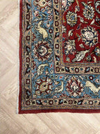 שטיח טבריז עתיק עבודת יד 919 אדום/כחול 325*220 | TABRIZ
