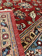 שטיח טבריז עתיק עבודת יד 919 אדום/כחול 325*220 | TABRIZ