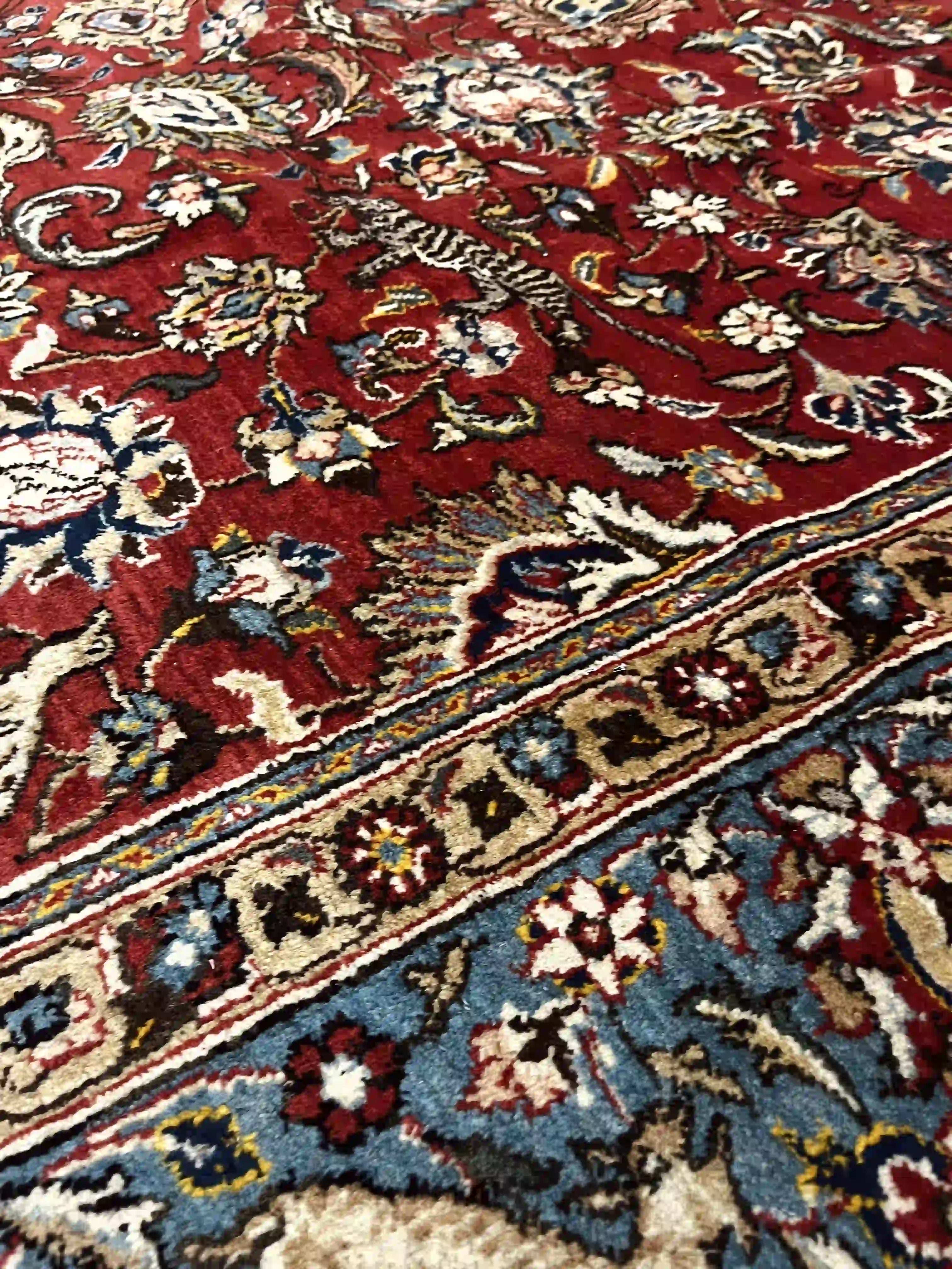 שטיח טבריז עתיק עבודת יד 919 אדום/כחול 325*220 | TABRIZ