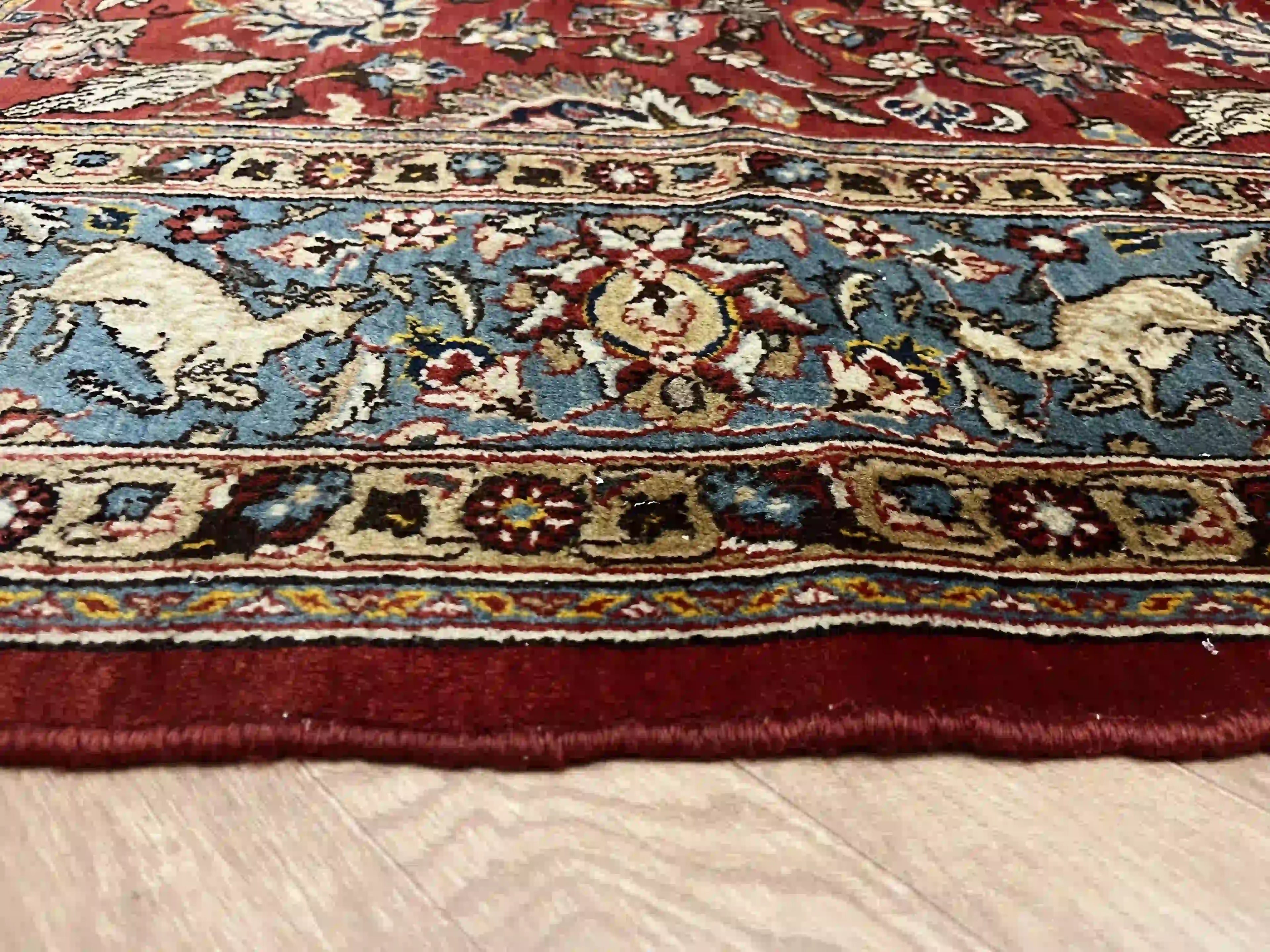 שטיח טבריז עתיק עבודת יד 919 אדום/כחול 325*220 | TABRIZ