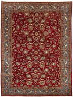 שטיח טבריז עתיק עבודת יד 919 אדום/כחול 325*220 | TABRIZ