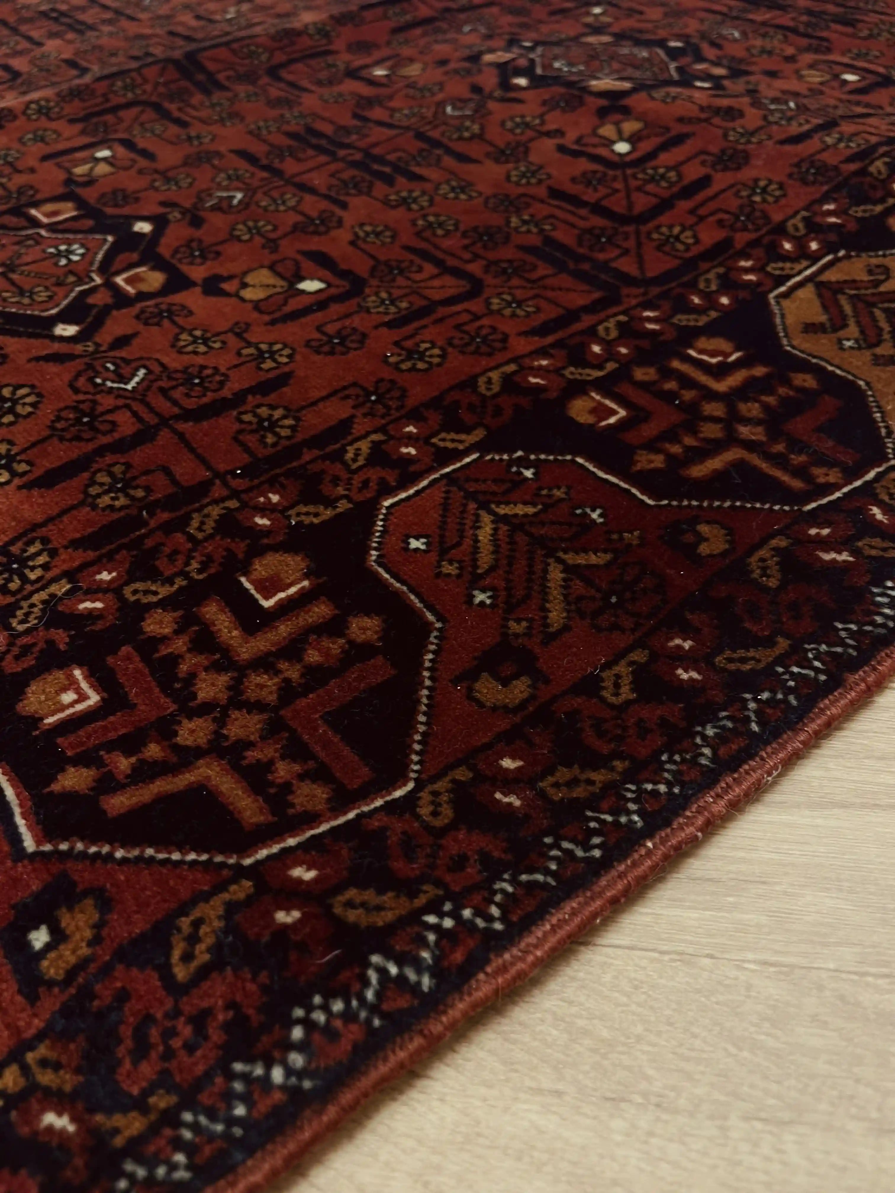 שטיח אפגני ארזרי 991 01 אדום 130*106 | AFGHAN ERZARI