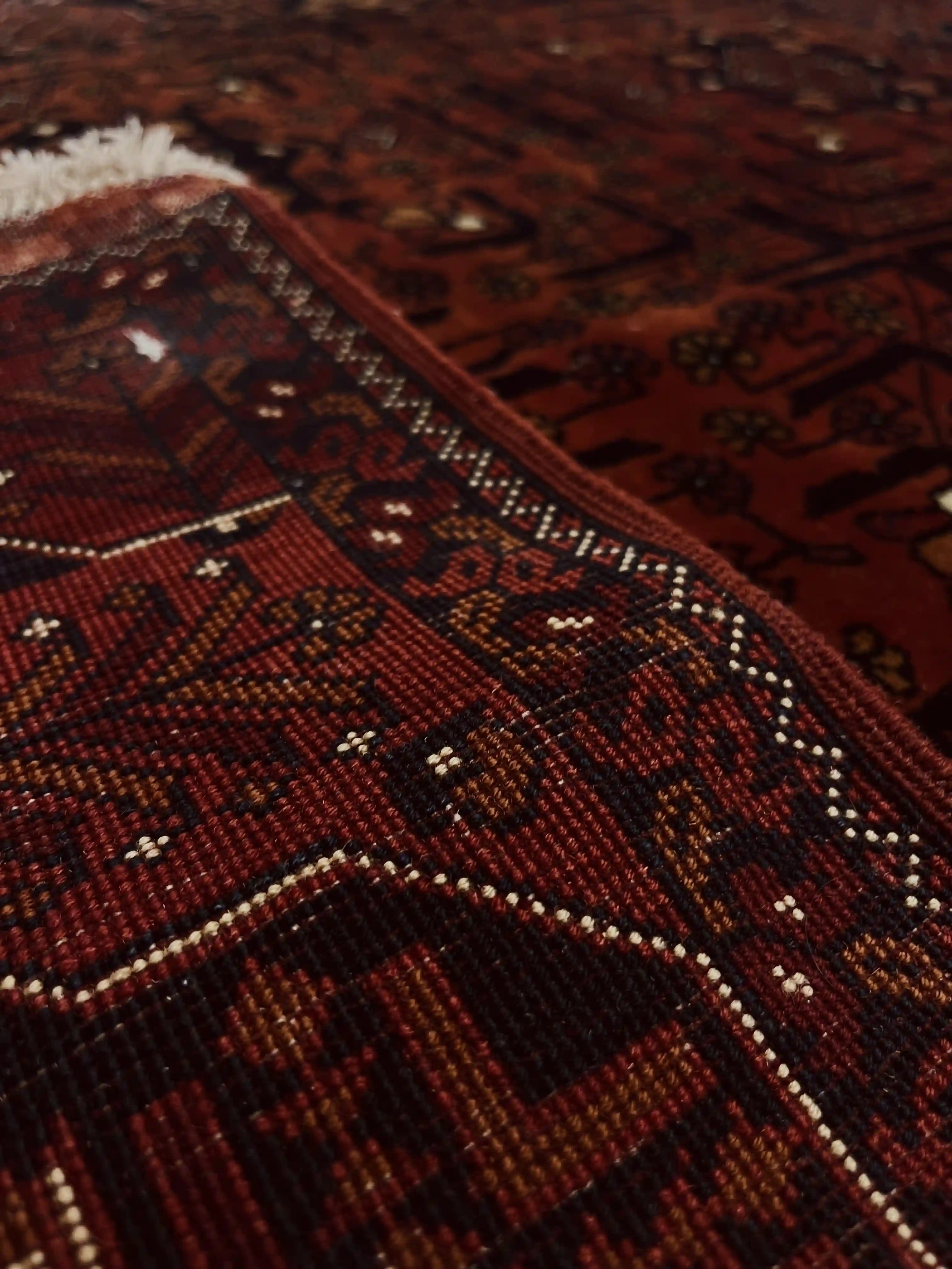 שטיח אפגני ארזרי 991 01 אדום 130*106 | AFGHAN ERZARI