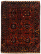 שטיח אפגני ארזרי 991 01 אדום 130*106 | AFGHAN ERZARI