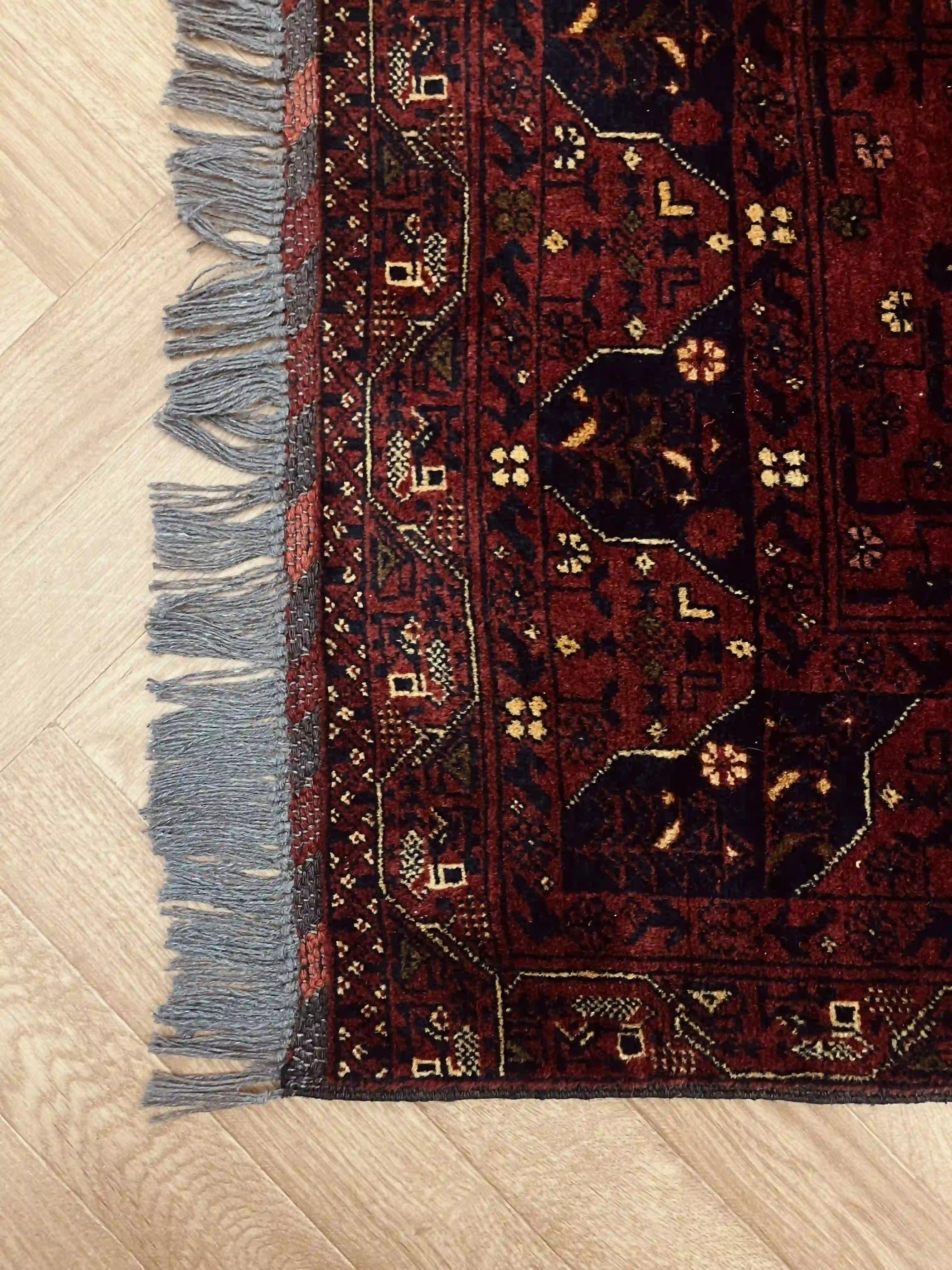 שטיח אפגני ארזרי 991 02 אדום 145*100 | AFGHAN ERZARI