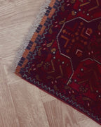 שטיח אפגני ארזרי 991 01 אדום 130*106 | AFGHAN ERZARI