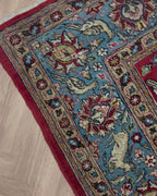 שטיח טבריז עתיק עבודת יד 919 אדום/כחול 325*220 | TABRIZ